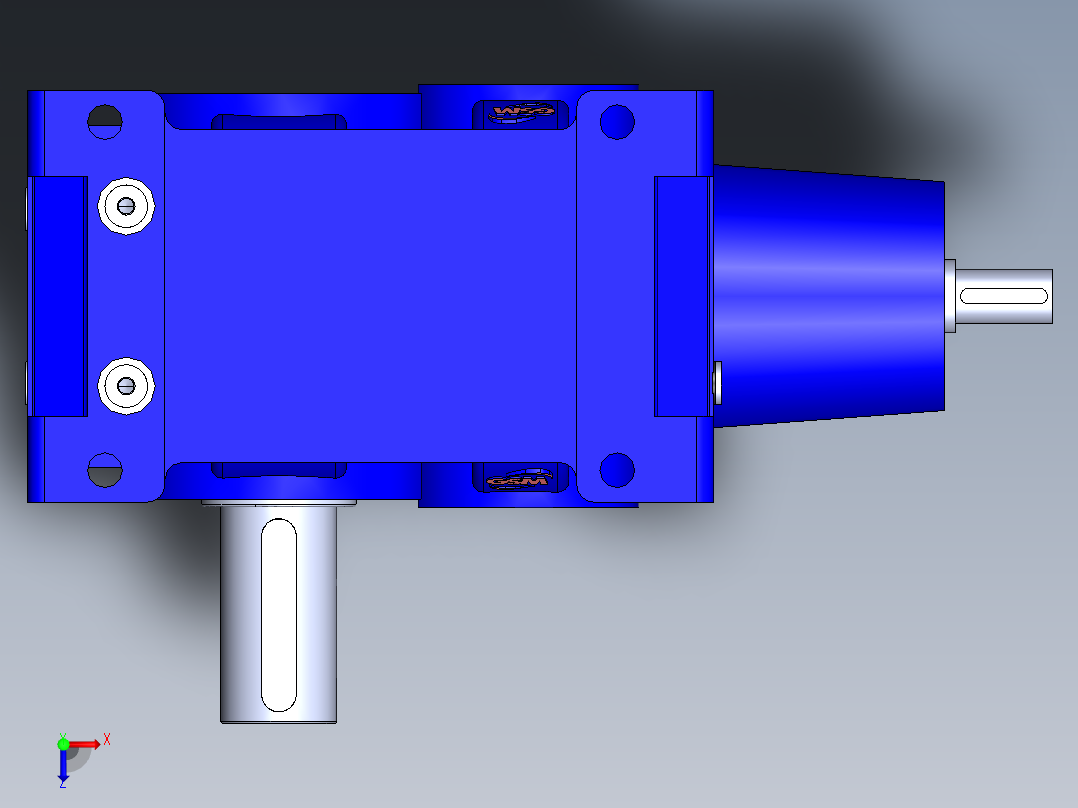 正交电机减速器-RXO 800-STM品牌俯视图