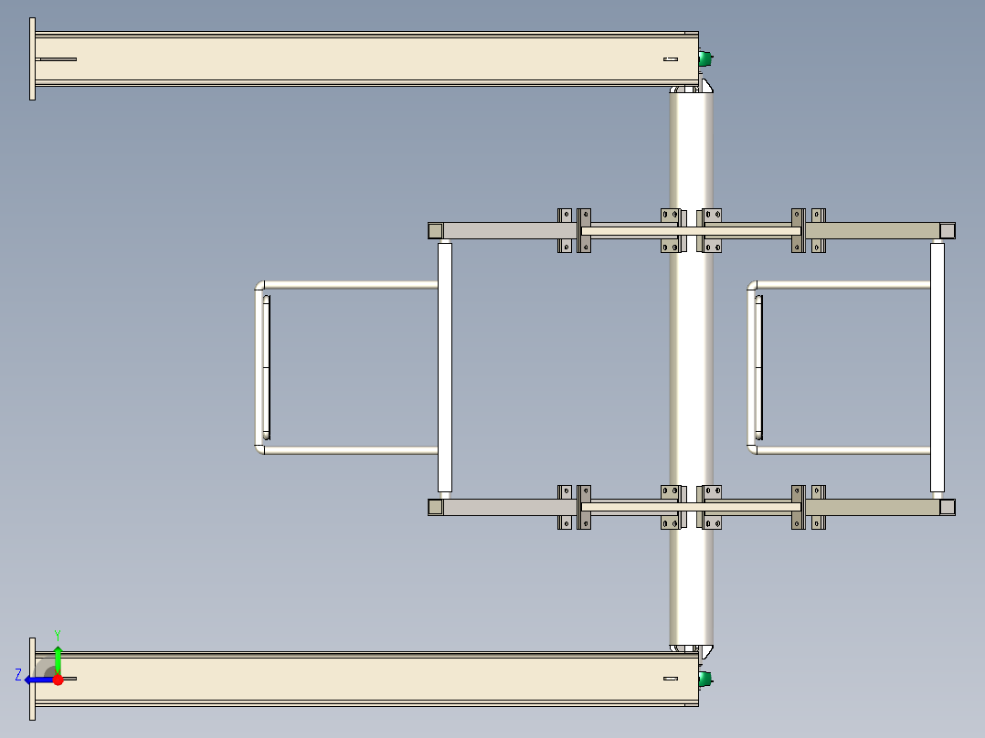 4人轮转式秋千右视图