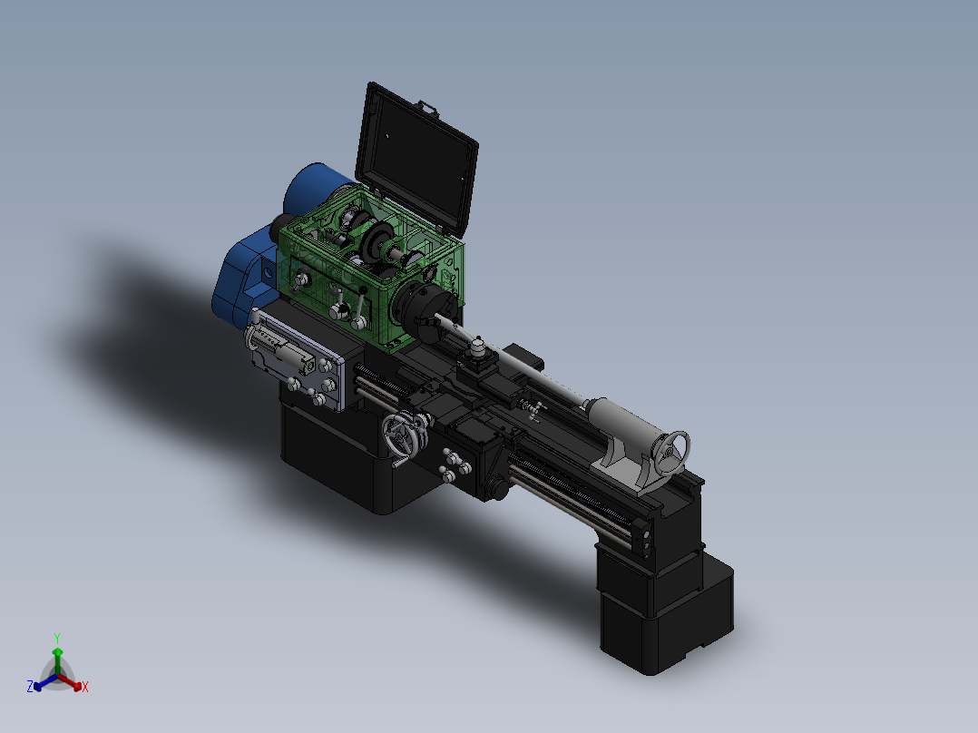 轴承加热器正等轴测图