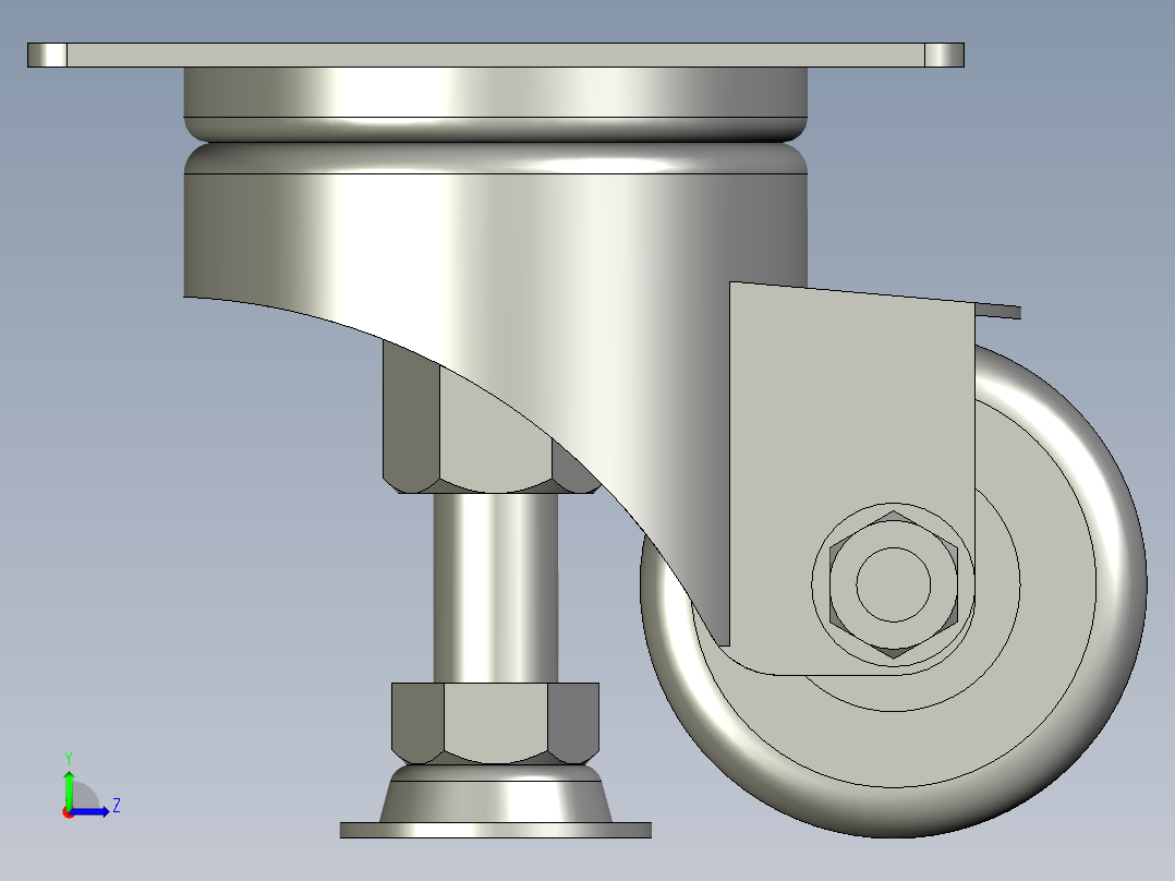 地脚-D65-102左视图