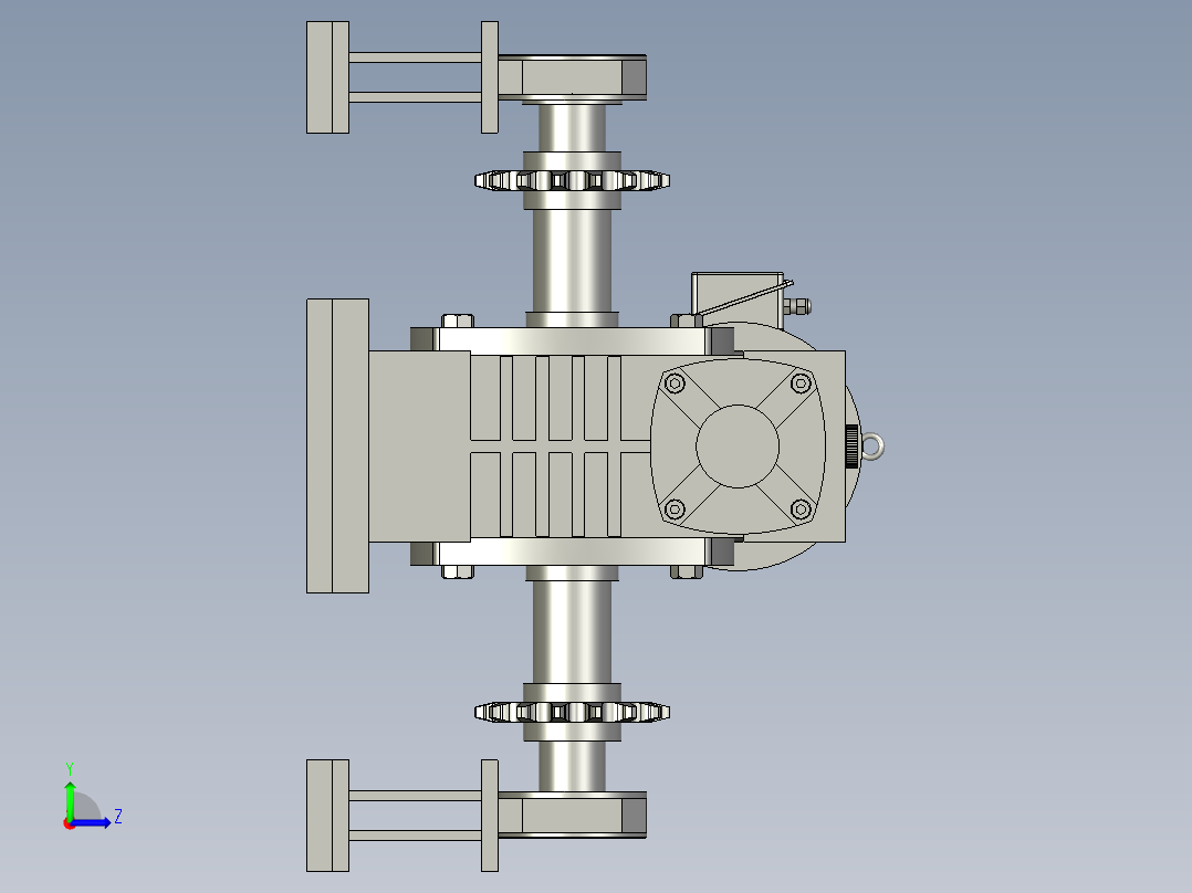 QQ-SLL-00上链轮组件左视图