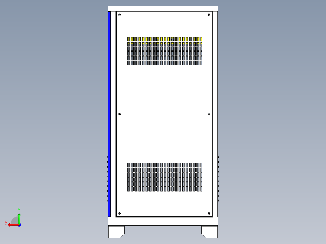 钣金稳压箱后视图