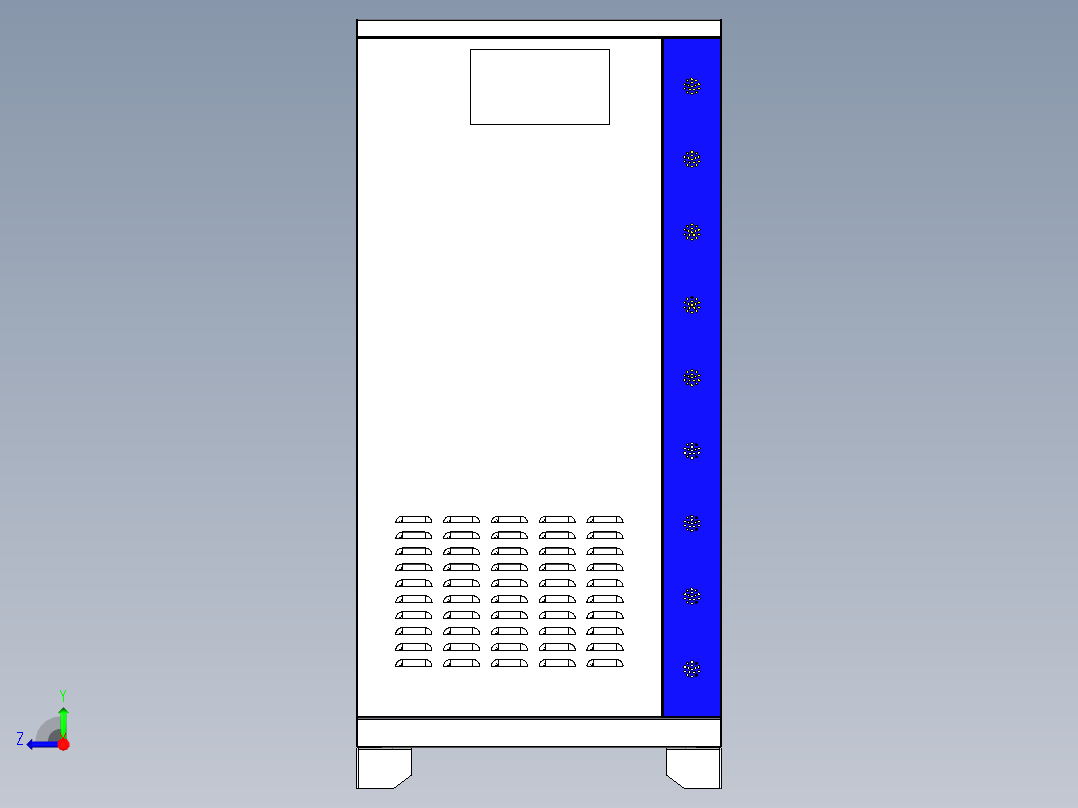 钣金稳压箱右视图
