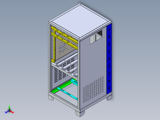 钣金稳压箱正等轴测缩略图
