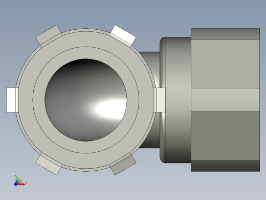 波纹管接头2分之1前视缩略图