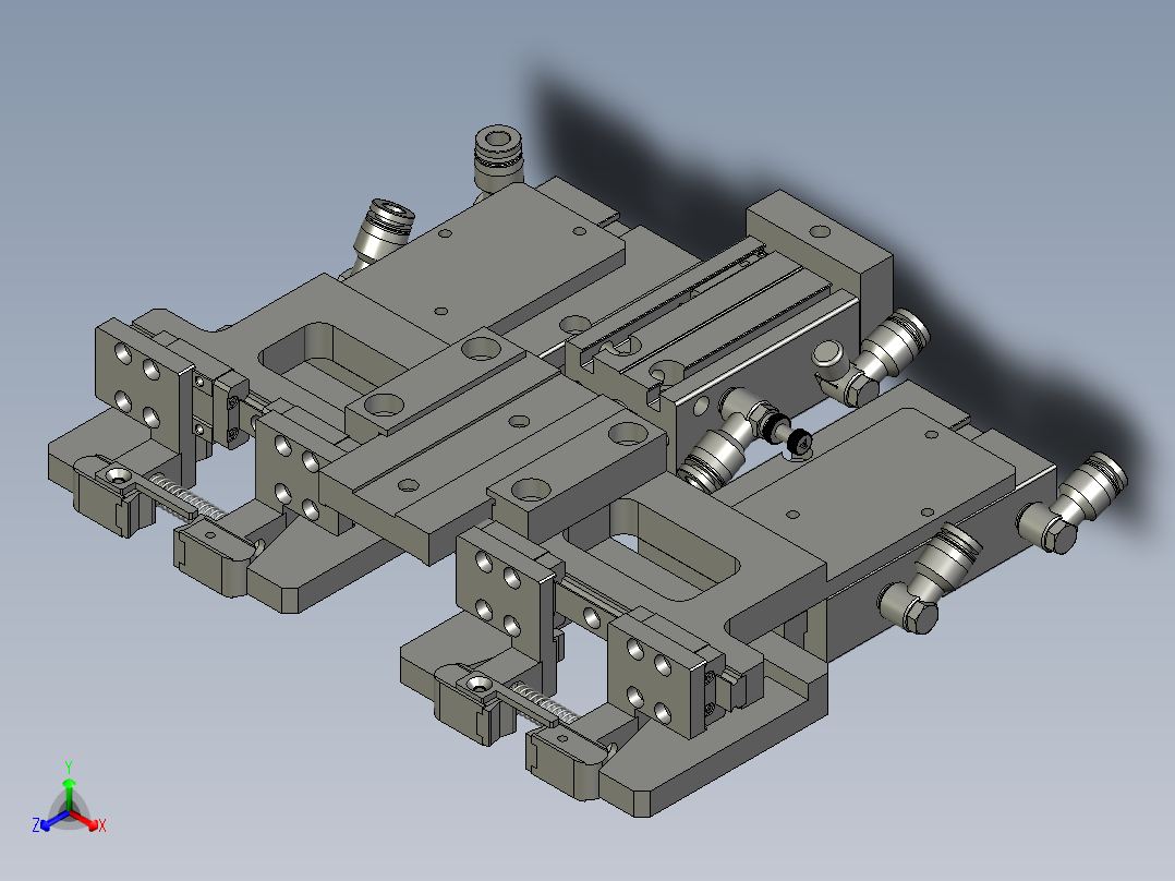 2018SOLIDWORKS0302上升夹线机构正等轴测图