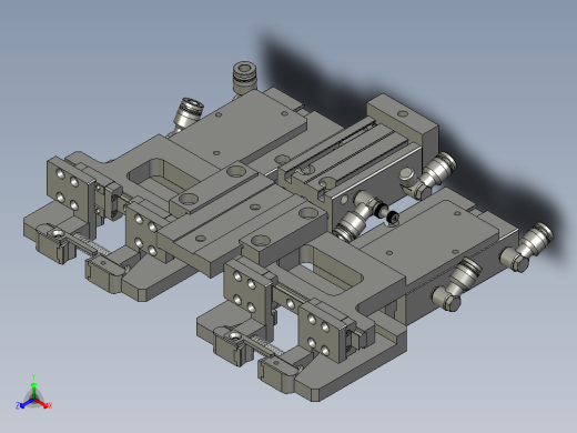 2018SOLIDWORKS0302上升夹线机构正等轴测缩略图