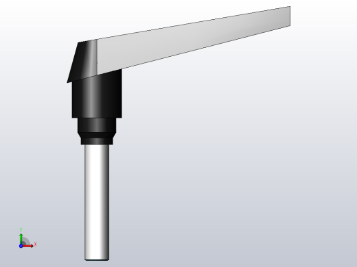可调位紧定手柄B[AFH-M8-40B]前视缩略图