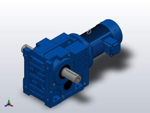 K97底脚轴伸式安装螺旋锥齿轮减速机K97-YV1.1-8P-152.31-M1-0°-A+B