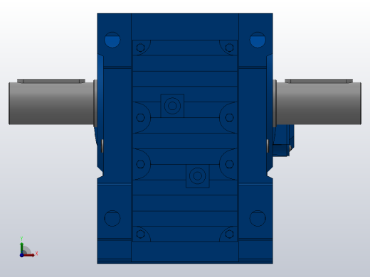 K97底脚轴伸式安装螺旋锥齿轮减速机K97-YV1.1-8P-152.31-M1-0°-A+B前视缩略图