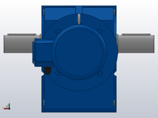 K97底脚轴伸式安装螺旋锥齿轮减速机K97-YV1.1-8P-152.31-M1-0°-A+B后视缩略图