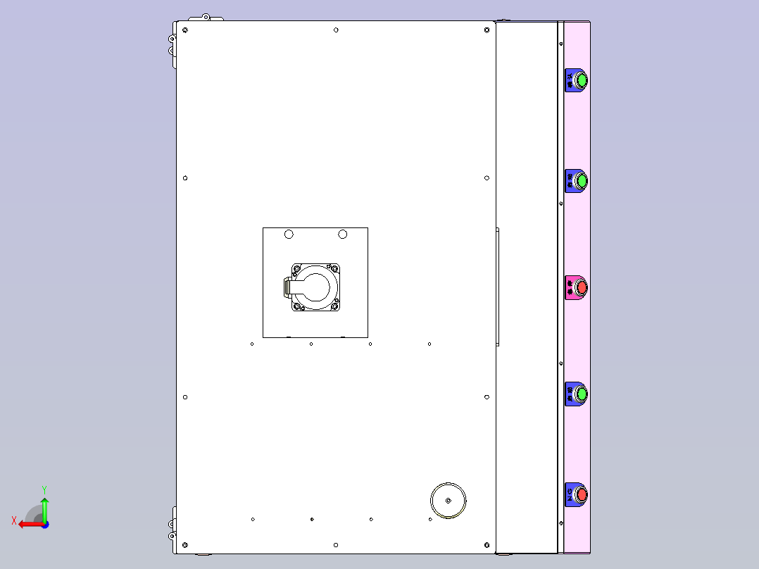 弹簧寿命测试设备后视图