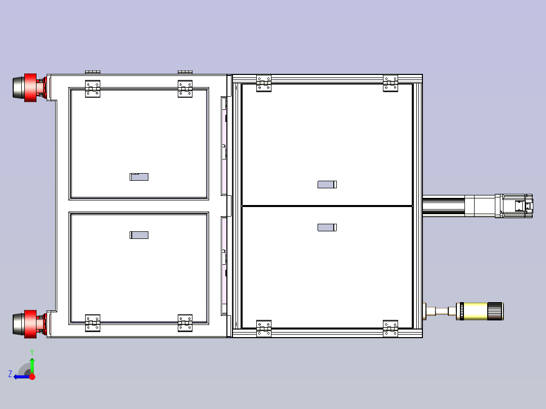 弹簧寿命测试设备右视图