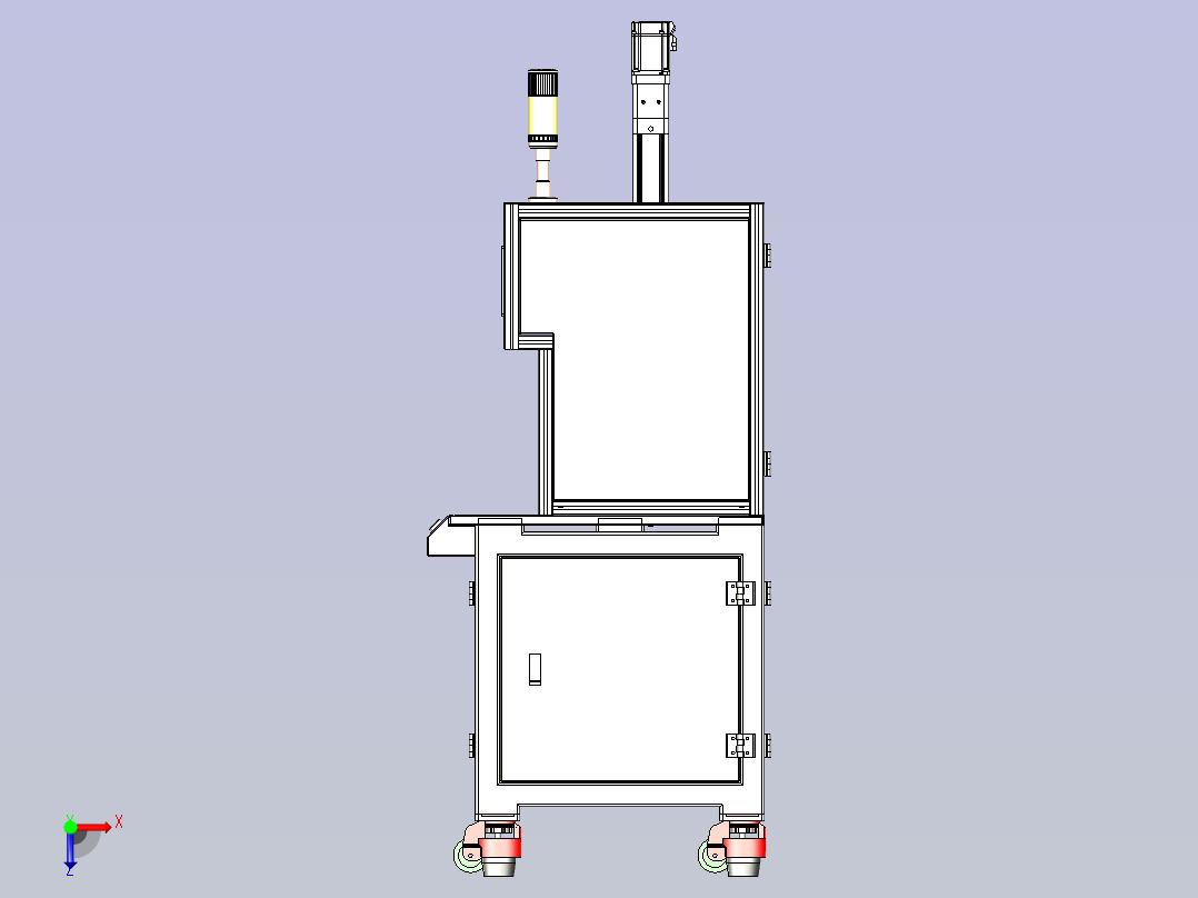 弹簧寿命测试设备俯视图