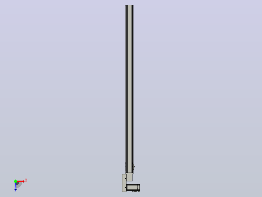 皮带直线轴半封闭可选导轨TPA-HNB-65S-90-L1350-ML-C-P10-N3俯视缩略图