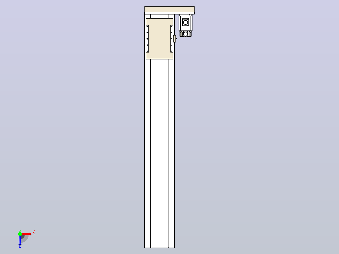滚珠丝杠直线轴带导轨全封闭TPA-HCR-220D-3210C-L1350-ML-C-P1K-N3俯视图