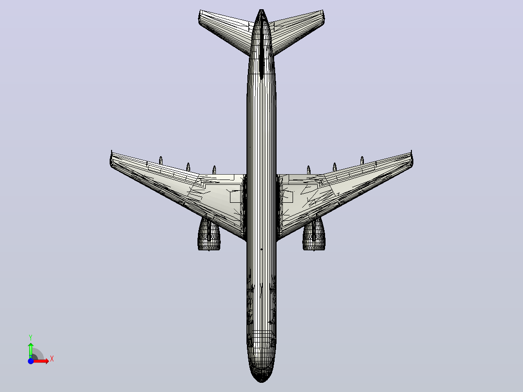 Boeing 757 v5飞机前视图