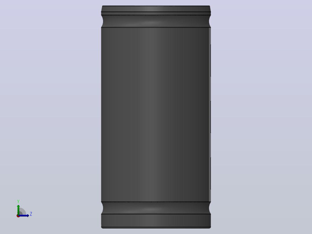 外壳子组件，3V，450F超级电容器，TPLH 3R0 450SS35X71左视图