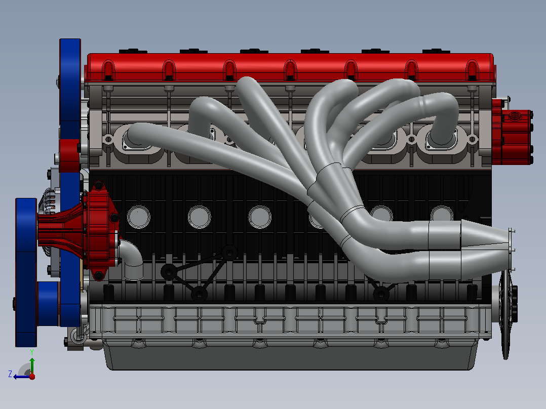丰田 2JZ GTE 发动机右视图