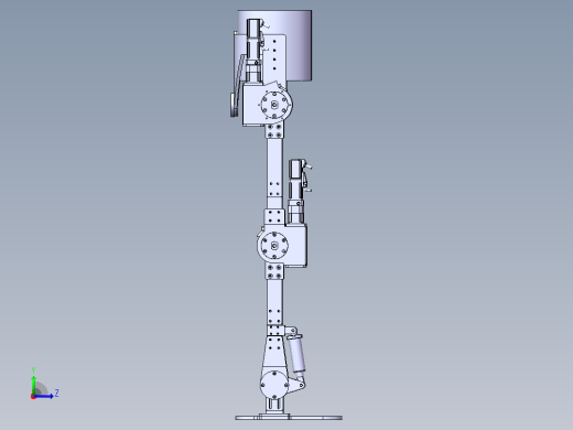 穿戴式下肢外骨骼机器人 SW+CAD+说明书左视缩略图
