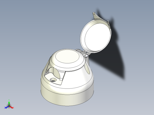 拖车插座7引脚塑料12N正等轴测缩略图