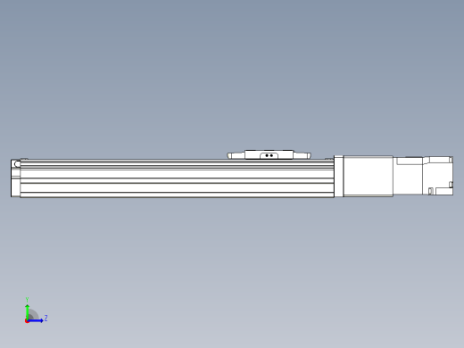 滚珠丝杠直线轴内置导轨TPA-GCR-40-1210C-L200-M-M10-N3左视缩略图