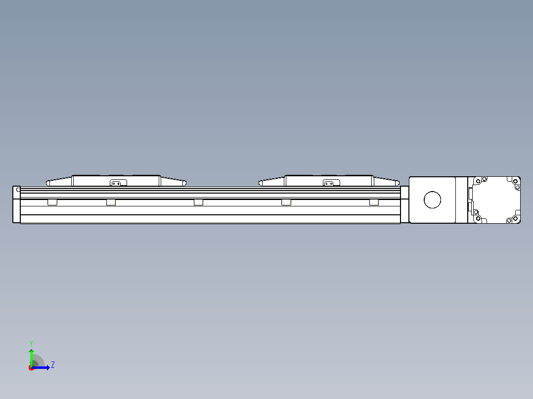 皮带直线轴双滑块型TPA-GCBS-150-P80-L50-QR-M75-N3左视图