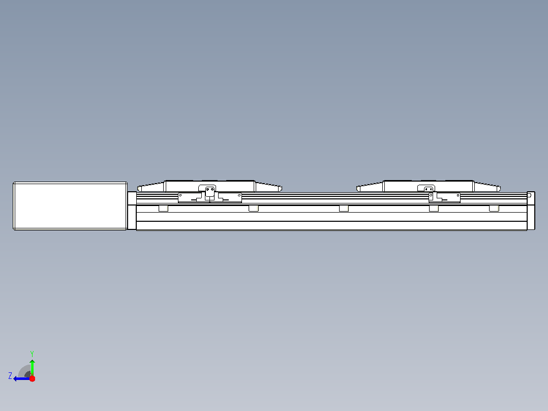皮带直线轴双滑块型TPA-GCBS-150-P80-L50-QR-M75-N3右视图