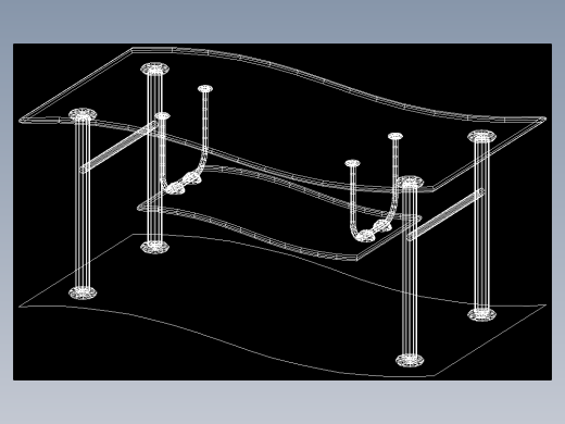 室内家具和灯具等的模型五-K-T31