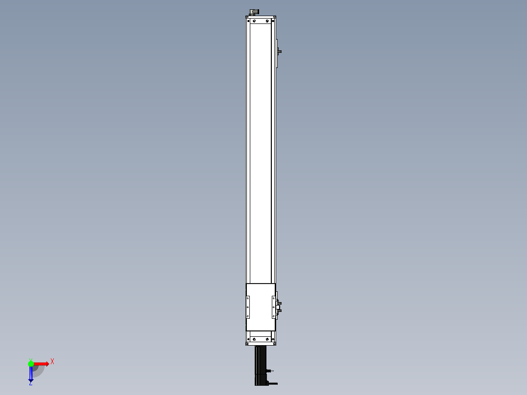 Toyo东佑达直线模组-ECH12-900-BC-100W+煞車俯视图