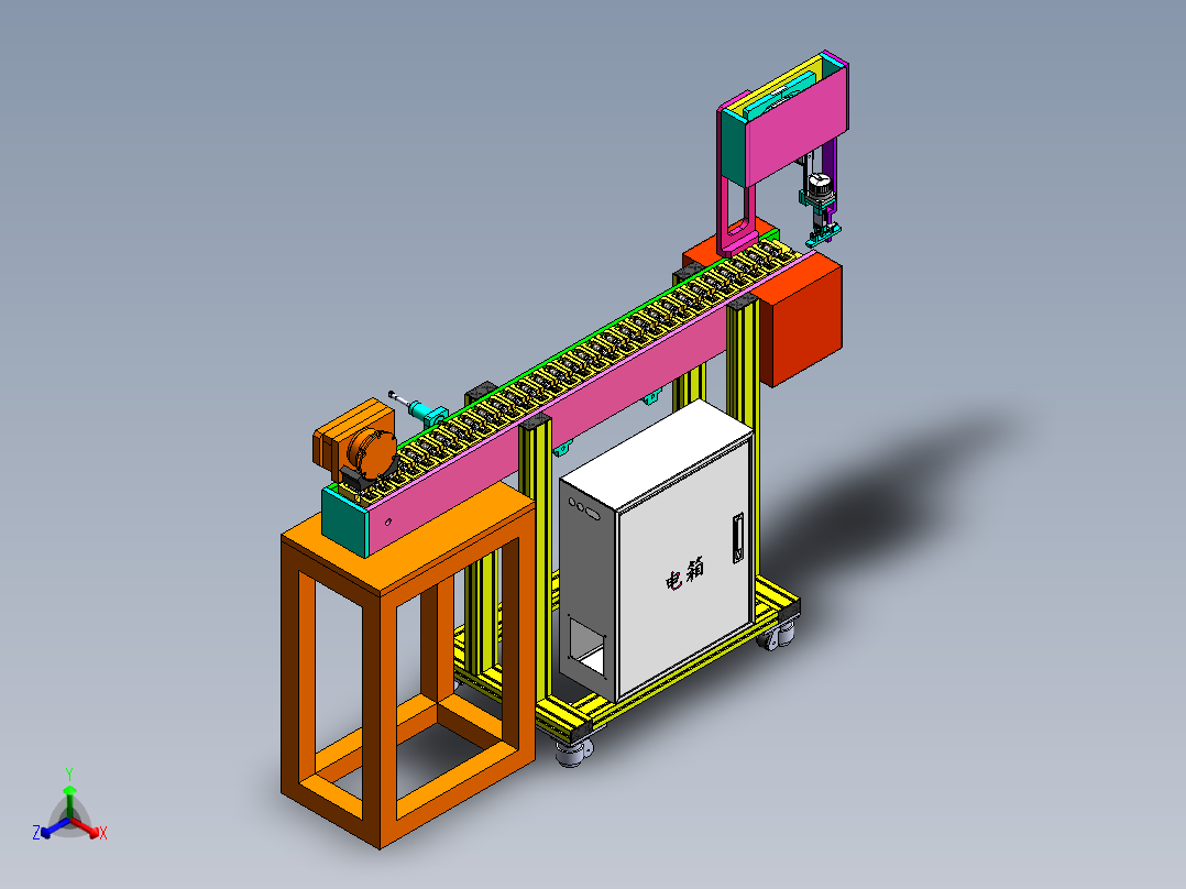 2022.09月-火花塞上料运输机sw18可编辑正等轴测图