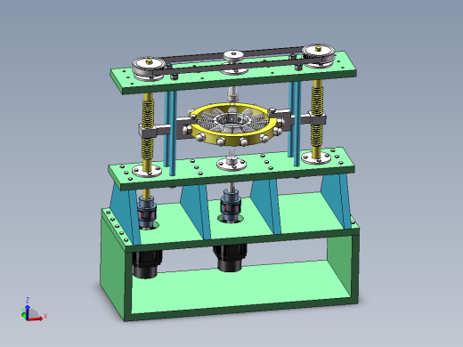 菠萝去皮机三维图渲染彩图1435103