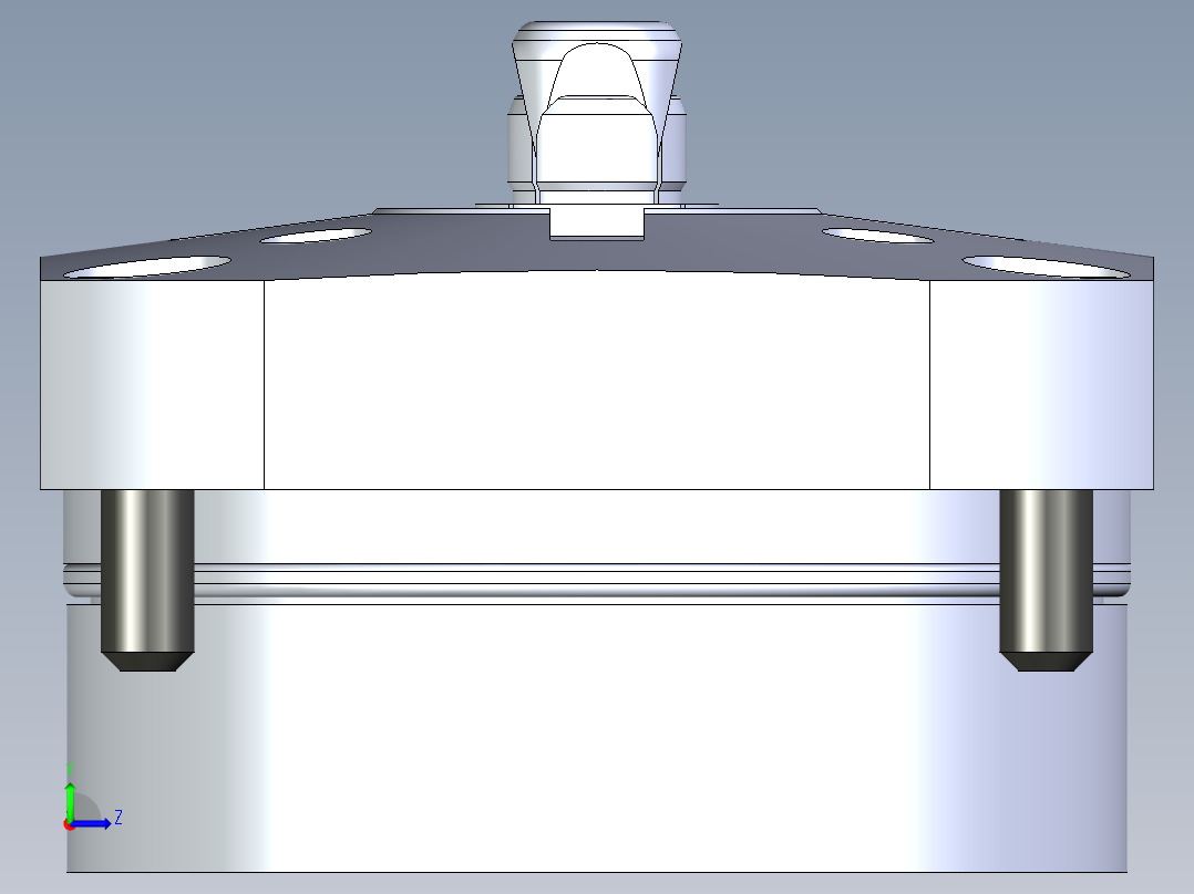 KOSMEKSWH2100-G多系列多零件图纸模型左视图