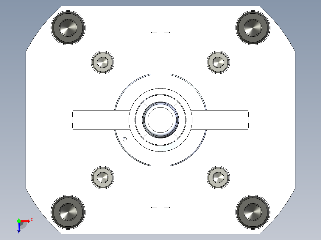 KOSMEKSWH2100-G多系列多零件图纸模型俯视图