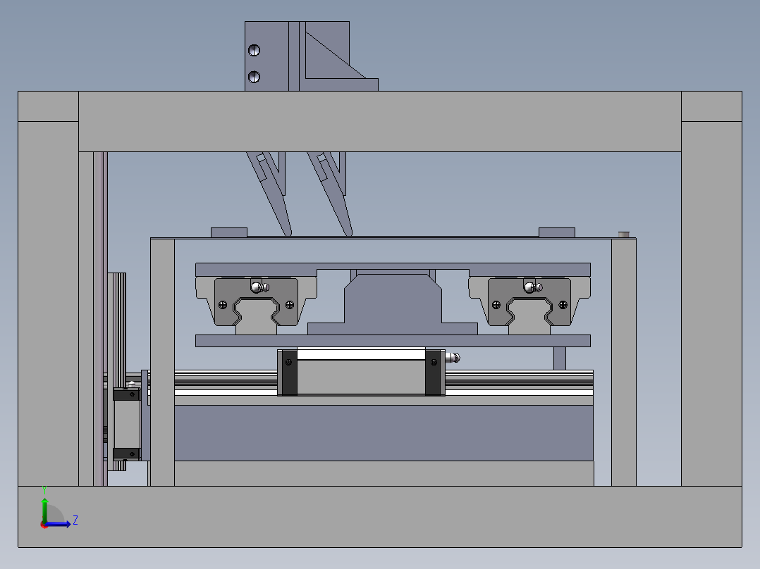 锡膏印刷机左视图