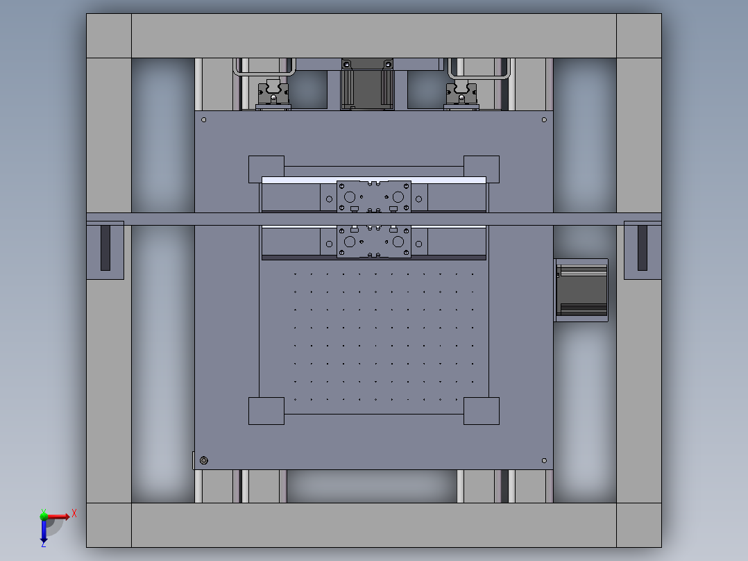 锡膏印刷机俯视图