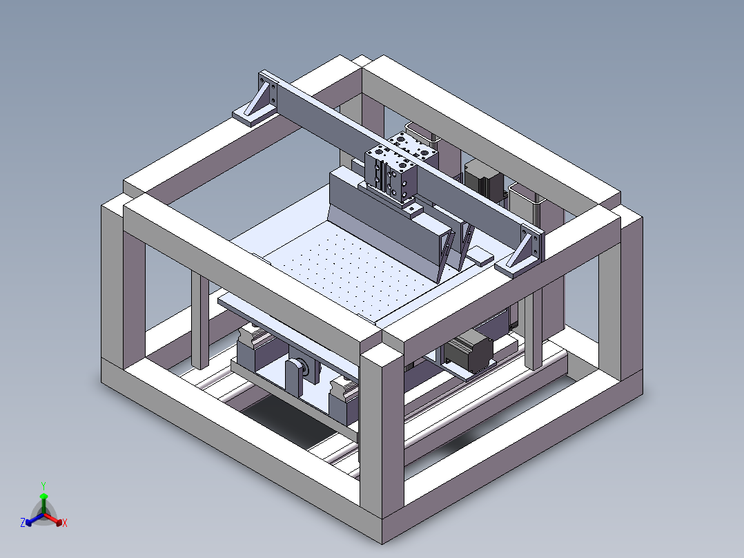 锡膏印刷机正等轴测图