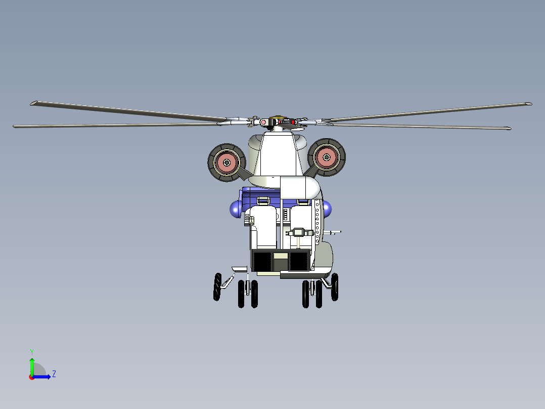 波音CHH-47奇努克左视图