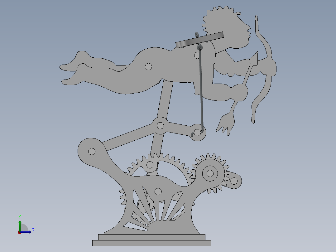 激光下料拼图丘比特SOLIDWORKS 2014-STEP _ IGES左视图