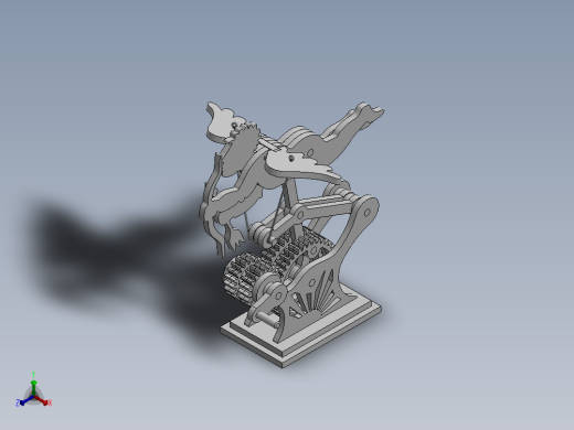 激光下料拼图丘比特SOLIDWORKS 2014-STEP _ IGES正等轴测缩略图