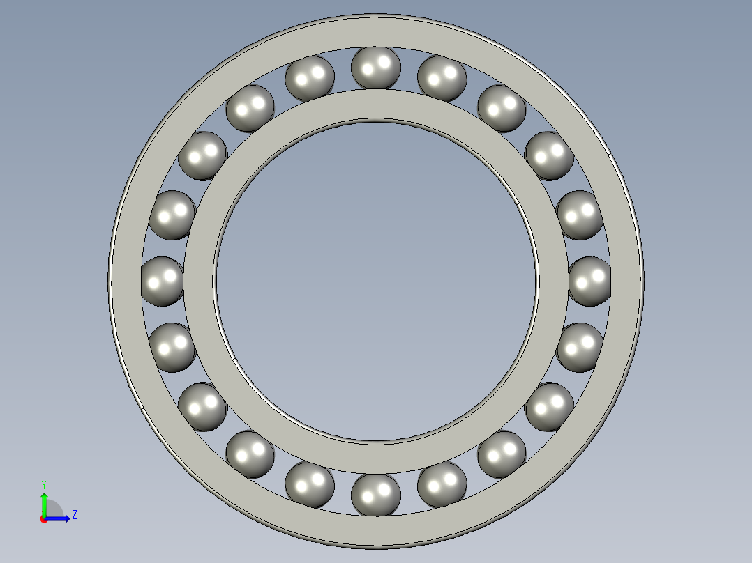 深沟球轴承61905左视图