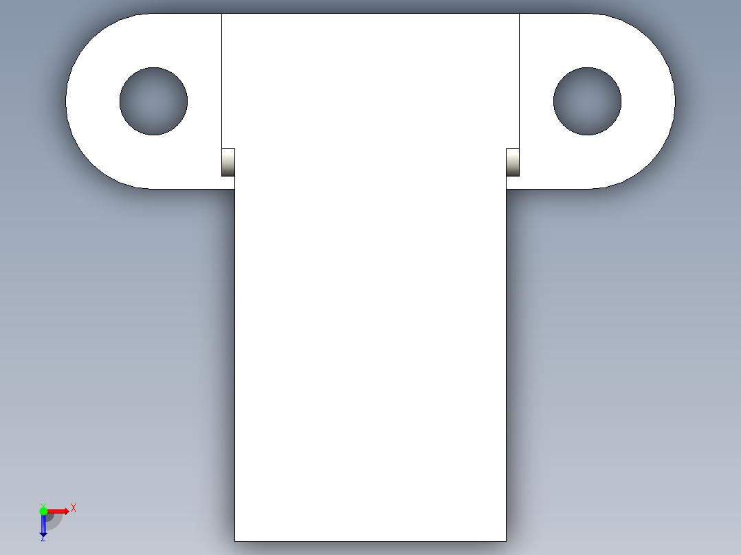 1反射型MA运动传感器 短型 (H型)俯视图