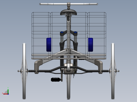 木制自行车（三轮车）--sw后视缩略图