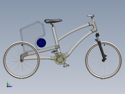 木制自行车（三轮车）--sw左视缩略图