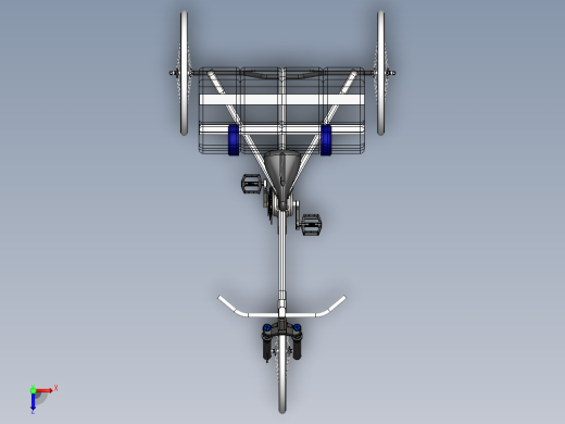 木制自行车（三轮车）--sw俯视缩略图