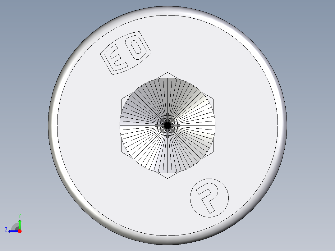 卡套式工业通用硬管接头EO_Blanking_plug_for_ports_VSTI10X1ORCF右视图