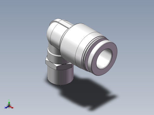 螺纹弯通APL8-G01(1分8厘)正等轴测缩略图