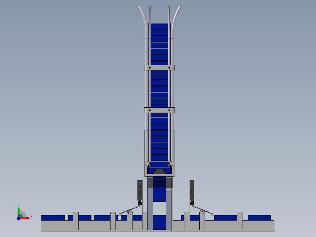 烟包补包器机构前视图