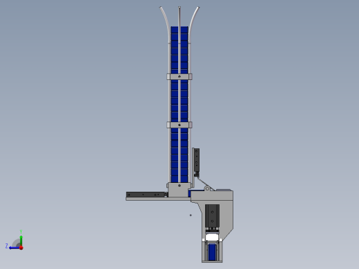 烟包补包器机构右视缩略图