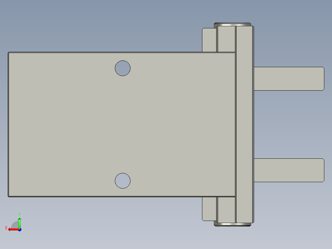 普通气爪PH01-16A后视图